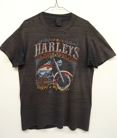 画像: 80'S HARLEY DAVIDSON 綿ポリ Tシャツ 両面プリント USA製 (VINTAGE) 「T-Shirt」 入荷しました。