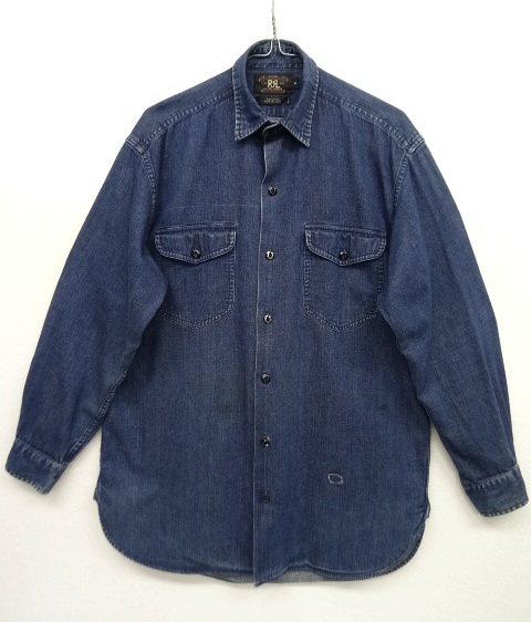 画像: 90'S RRL 初期 三ツ星タグ メタルボタン 赤耳付き デニムシャツ (VINTAGE) 「L/S Shirt」 入荷しました。