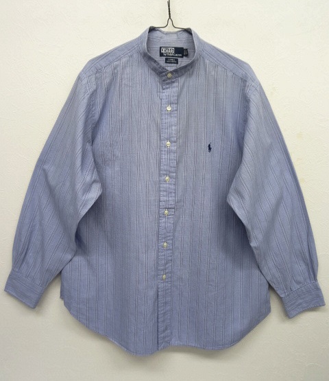 画像: RALPH LAUREN リメイク バンドカラー 長袖シャツ ストライプ (REMAKE) 「L/S Shirt」 入荷しました。