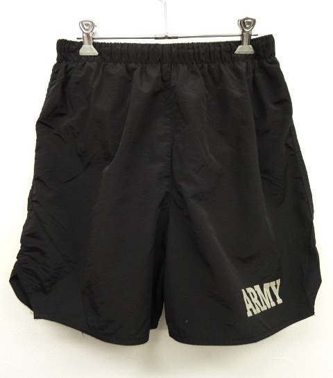 画像: アメリカ軍 US ARMY ナイロン トレーニングショーツ BLACK (USED) 「Shorts」 入荷しました。