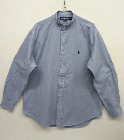 画像: RALPH LAUREN リメイク バンドカラー 長袖シャツ スモールチェック (REMAKE) 「L/S Shirt」 入荷しました。