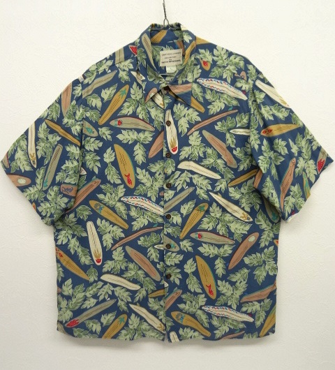 画像: 90'S DIETRICH VAREZ by REYN SPOONER レーヨン アロハシャツ ロングボード柄 USA製 (VINTAGE) 「S/S Shirt」 入荷しました。