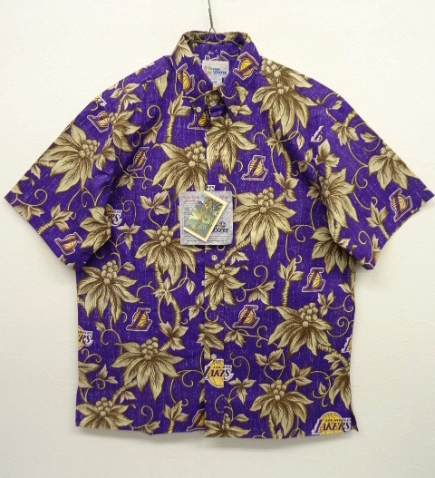 画像: REYN SPOONER x NBA "LOS ANGELES LAKERS" コットン アロハシャツ (DEADSTOCK) 「S/S Shirt」 入荷しました。