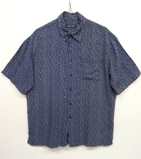 画像: PURITAN レーヨン 半袖 ボックスシャツ ネイビーベース総柄 (VINTAGE) 「S/S Shirt」 入荷しました。