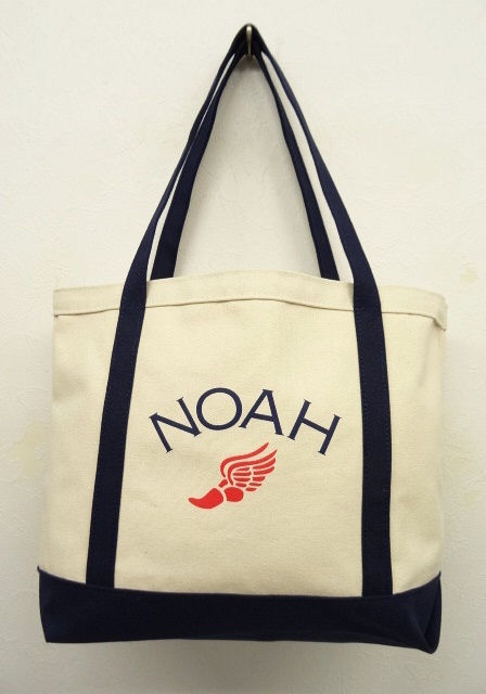 画像: NOAH NYC "WINGED FOOT TOTE" トートバッグ NATURAL/NAVY USA製 (NEW) 「Bag」 入荷しました。