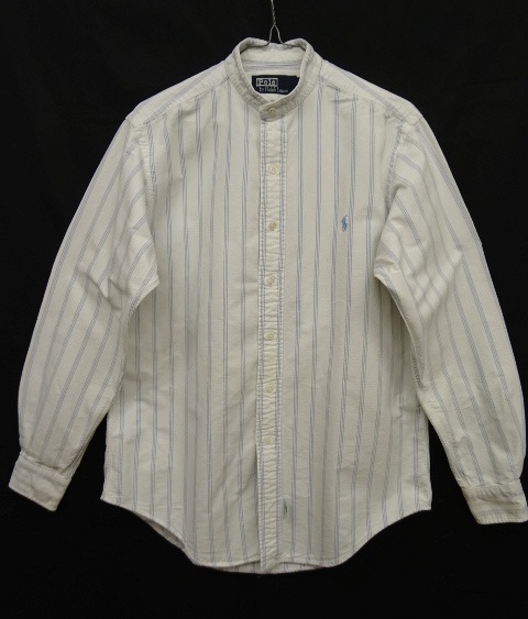 画像: RALPH LAUREN リメイク バンドカラー 長袖シャツ ストライプ (REMAKE) 「L/S Shirt」 入荷しました。