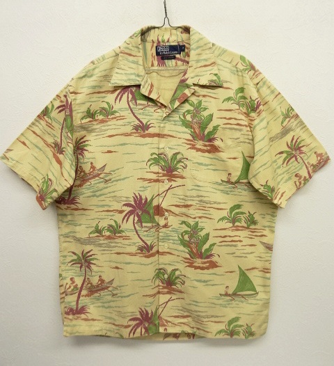 画像: 90'S RALPH LAUREN コットン オープンカラー アロハシャツ ハワイアン柄 (VINTAGE) 「S/S Shirt」 入荷しました。