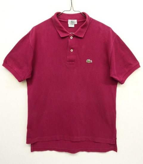 画像: 80'S IZOD LACOSTE ポロシャツ ワインレッド (VINTAGE) 「S/S Polo」 入荷しました。