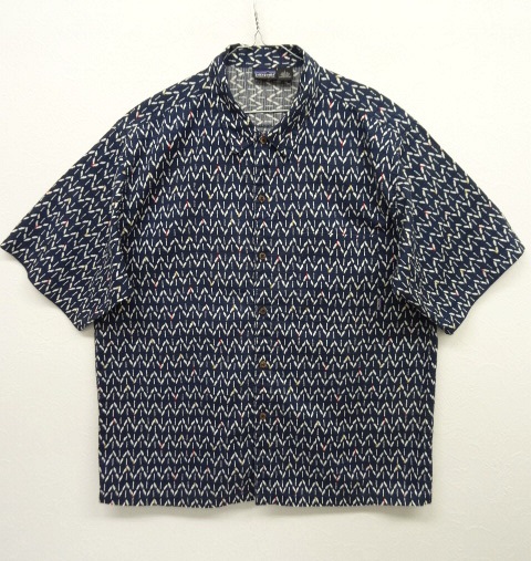 画像: PATAGONIA 半袖シャツ インディゴベース 和柄 (USED) 「S/S Shirt」 入荷しました。