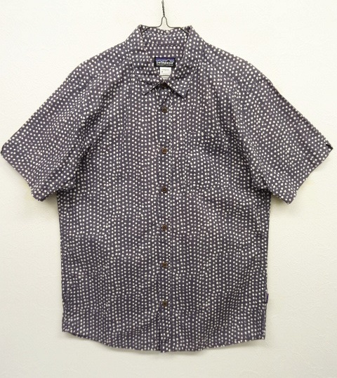 画像: PATAGONIA 半袖シャツ ネイビーベース ドット柄 (USED) 「S/S Shirt」 入荷しました。