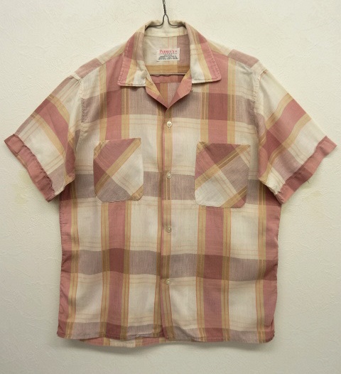 画像: 60'S PENNEY'S 半袖 オープンカラーシャツ チェック柄 (VINTAGE) 「S/S Shirt」 入荷しました。