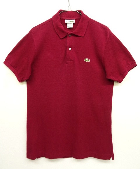 画像: 80'S CHEMISE LACOSTE L1212 ポロシャツ ボルドー フランス製 (VINTAGE) 「S/S Polo」 入荷しました。