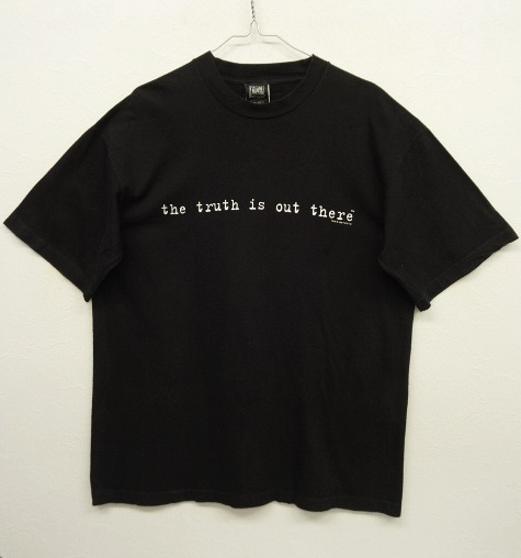 画像: 90'S THE X-FILES オフィシャル Tシャツ BLACK (USED) 「T-Shirt」 入荷しました。