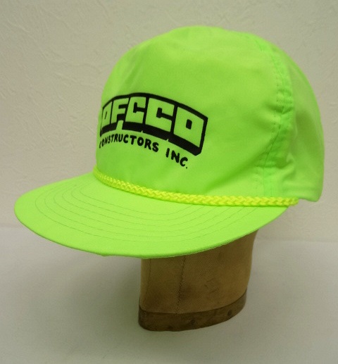 画像: 80'S OFCCO CONSTRUCTORS INC ナイロンキャップ NEON GREEN (DEADSTOCK) 「Cap」 入荷しました。