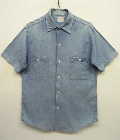 画像: 60'S PENNEY'S BIG MAC マチ付き シャンブレーシャツ ブルー (VINTAGE) 「S/S Shirt」 入荷しました。