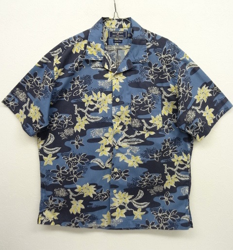 画像: 90'S POLO SPORT コットン オープンカラー アロハシャツ BLUE (VINTAGE) 「S/S Shirt」 入荷しました。