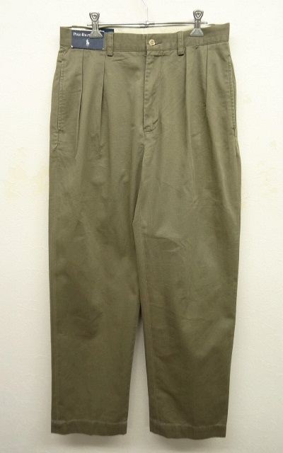 画像: 90'S RALPH LAUREN ツープリーツ チノパンツ KHAKI (DEADSTOCK) 「Bottoms」 入荷しました。