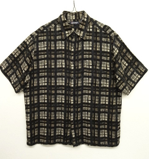 画像: PURITAN レーヨン 半袖 ボックスシャツ ブラックベース総柄 (VINTAGE) 「S/S Shirt」 入荷しました。