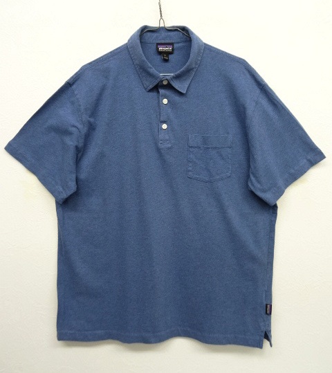 画像: PATAGONIA ポケット付き 半袖 ポロシャツ ブルー (USED) 「S/S Polo」 入荷しました。