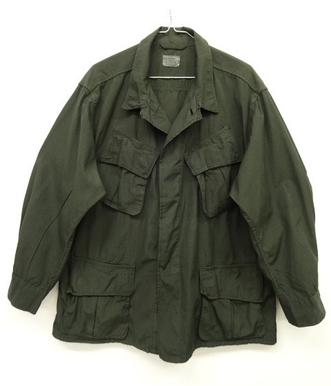 画像: 60'S アメリカ軍 US ARMY "JUNGLE FATIGUE 3rd" ノンリップ ジャケット 後染めBLACK L-SHORT (VINTAGE) 「Jacket」 入荷しました。