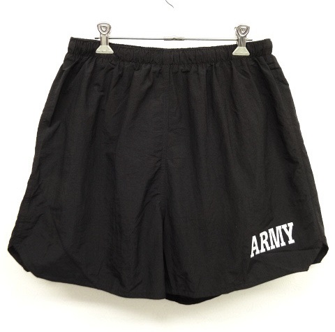 画像: アメリカ軍 US ARMY ナイロン トレーニングショーツ BLACK (DEADSTOCK) 「Shorts」 入荷しました。