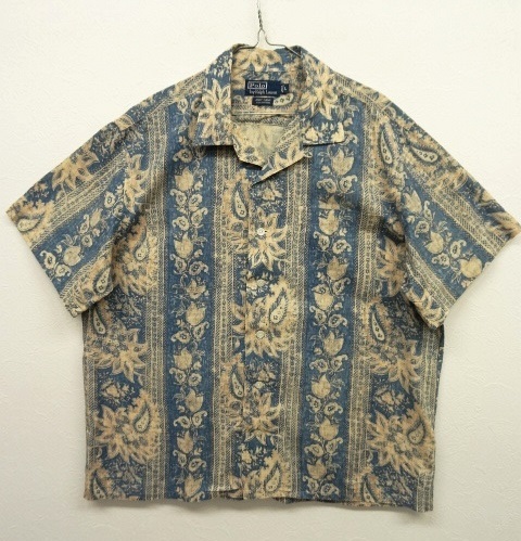 画像: 90'S RALPH LAUREN コットン オープンカラー アロハシャツ (VINTAGE) 「S/S Shirt」 入荷しました。