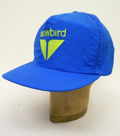 画像: 80'S SNOWBIRD ナイロンキャップ ブルー (DEADSTOCK) 「Cap」 入荷しました。