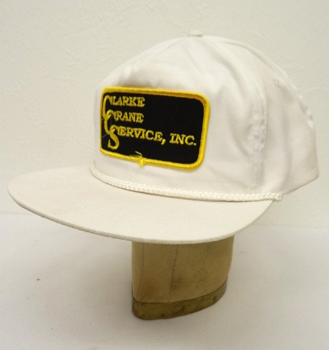 画像: 80'S CLARKE CRANE SERVICE INC コットンキャップ ホワイト (DEADSTOCK) 「Cap」 入荷しました。