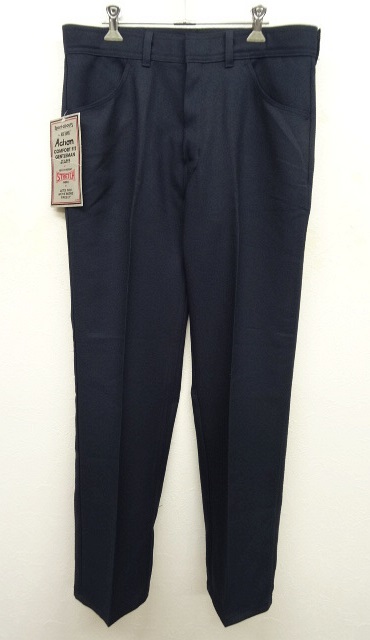 画像: 70'S SPORTS-ABOUTS by BIG YANK スタプレ パンツ NAVY W34 USA製 (DEADSTOCK) 「Bottoms」 入荷しました。