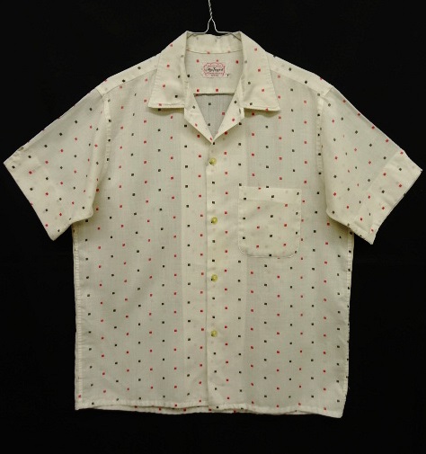 画像: 60'S MAC TAQQART 半袖 オープンカラーシャツ ドット柄 (VINTAGE) 「S/S Shirt」 入荷しました。