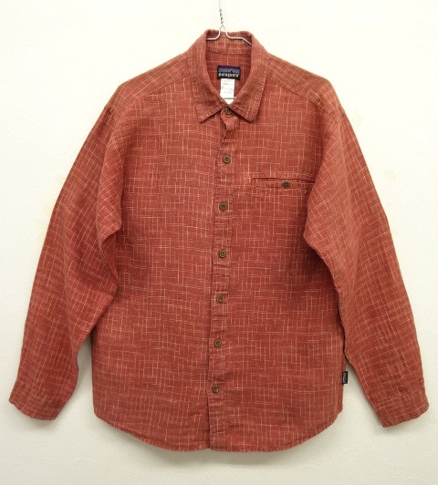 画像: 06'S PATAGONIA ヘンプ 長袖シャツ カスリ柄 (USED) 「L/S Shirt」 入荷しました。