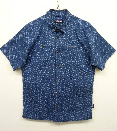 画像: 17'S PATAGONIA ヘンプコットン 半袖シャツ インディゴ (USED) 「S/S Shirt」 入荷しました。