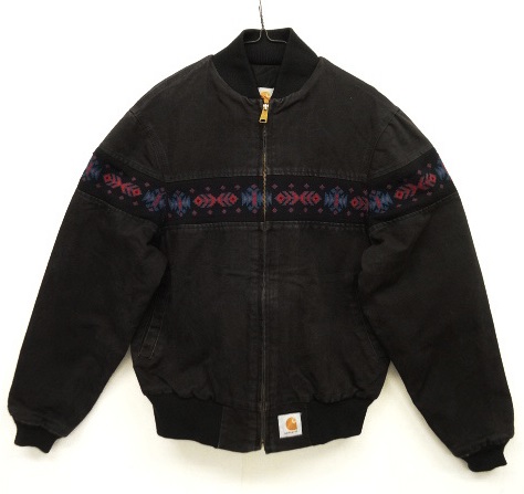 画像: 90'S CARHARTT ネイティブ柄 ダック サンタフェジャケット BLACK (VINTAGE) 「Jacket」 入荷しました。