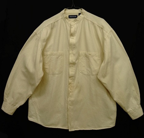 画像: 90'S VAN HEUSEN コットン スタンドカラーシャツ ナチュラル (VINTAGE) 「L/S Shirt」 入荷しました。