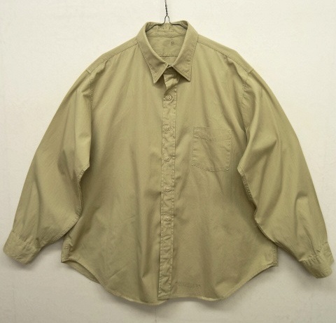 画像: 60'S アメリカ軍 US ARMY "STAND-UP COLLAR" ポプリンシャツ 17 1/2 x 35 (VINTAGE) 「L/S Shirt」 入荷しました。