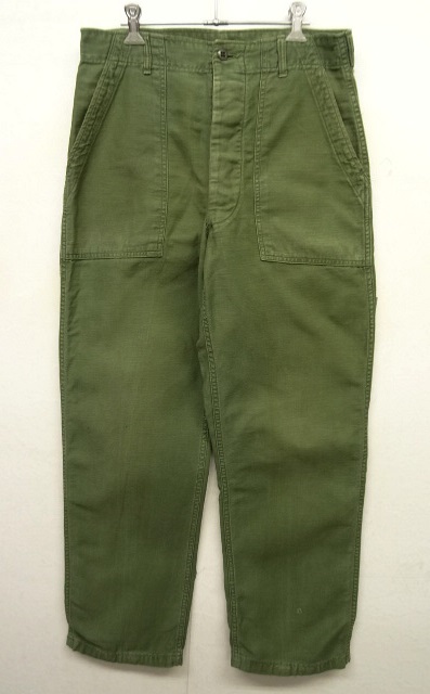 画像: 60'S アメリカ軍 US ARMY "OG107" コットンサテン ベイカーパンツ W32L33 (VINTAGE) 「Bottoms」 入荷しました。