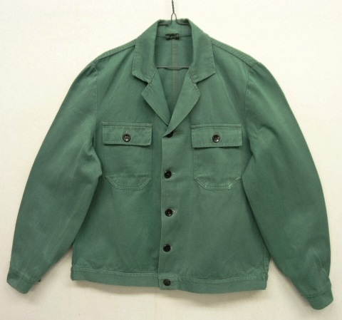 画像: 70'S ユーロワーク コットン ワークジャケット LT GREEN (VINTAGE) 「Jacket」 入荷しました。