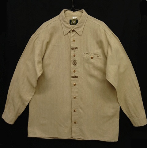 画像: ユーロヴィンテージ オーストリア発 チロリアンシャツ BEIGE (VINTAGE) 「L/S Shirt」 入荷しました。