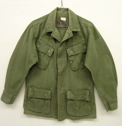 画像: 70'S アメリカ軍 US ARMY "JUNGLE FATIGUE 4th" リップストップ ファティーグジャケット XS-SHORT (VINTAGE) 「Jacket」 入荷しました。