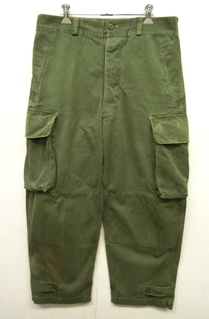 画像: 50'S フランス軍 M47 HBT フィールドパンツ 後期型 OLIVE サイズ23 (VINTAGE) 「Bottoms」 入荷しました。