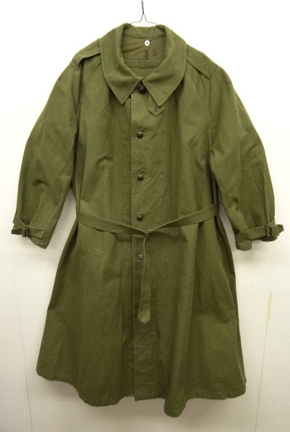 画像: 50'S フランス軍 モーターサイクルコート OLIVE (VINTAGE) 「Jacket」 入荷しました。