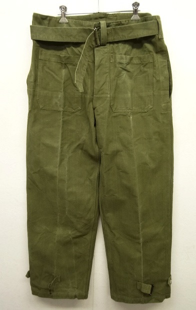 画像: 50'S フランス軍 メタルボタン モーターサイクル オーバーパンツ OLIVE (VINTAGE) 「Bottoms」 入荷しました。