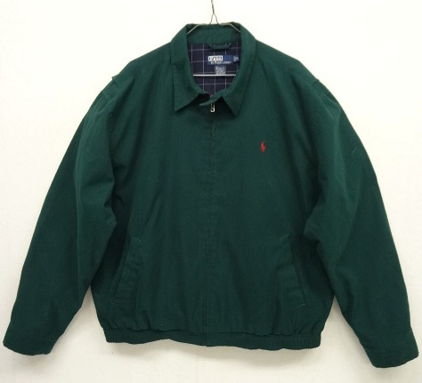 画像: 90'S RALPH LAUREN ピーチスキン チンスト付き ドリズラージャケット GREEN (VINTAGE) 「Jacket」 入荷しました。