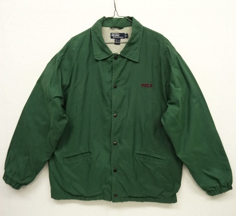 画像: 90'S RALPH LAUREN 裏地付き コーチジャケット GREEN (VINTAGE) 「Jacket」 入荷しました。