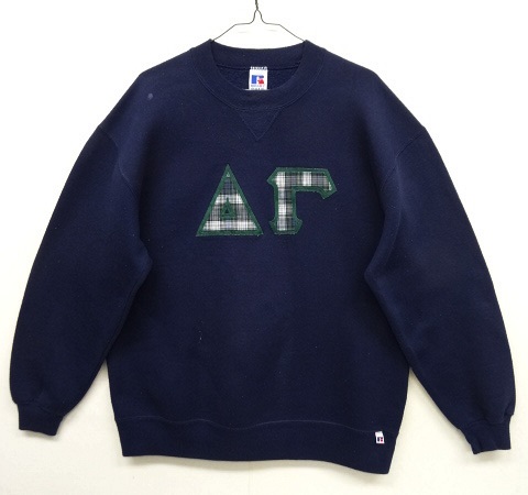 画像: 90'S RUSSELL ATHLETIC "フラタニティ" 前Vガゼット付き クルーネック スウェットシャツ USA製 (VINTAGE) 「Sweat Shirt」 入荷しました。