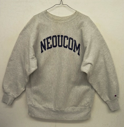 画像: 90'S CHAMPION "NEOUCOM" 刺繍タグ リバースウィーブ グレー USA製 (VINTAGE) 「Sweat Shirt」 入荷しました。