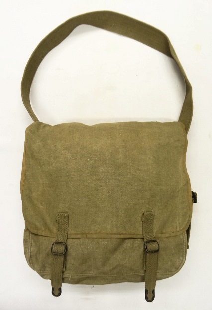 画像: 50'S フランス軍 リネン ショルダーバッグ KHAKI (VINTAGE) 「Bag」 入荷しました。