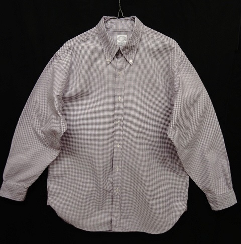 画像: 00'S BROOKS BROTHERS マチ付き オックスフォード BDシャツ タッターソールチェック USA製 (VINTAGE) 「L/S Shirt」 入荷しました。