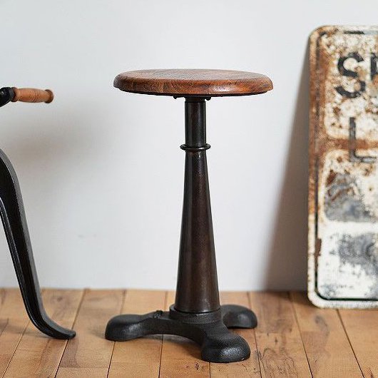 画像: ANOTHER LIFE "INDUSTRIAL SINGER STOOL" アイアン/ウッド スツール (NEW) 「Furniture」 入荷しました。