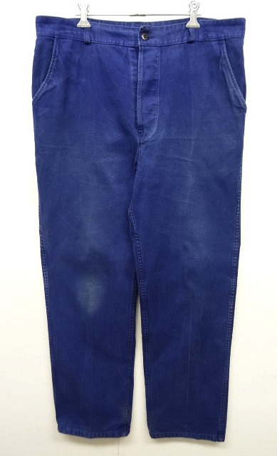 画像: 70'S ユーロワーク コットンツイル ワークパンツ BLUE (VINTAGE) 「Bottoms」 入荷しました。